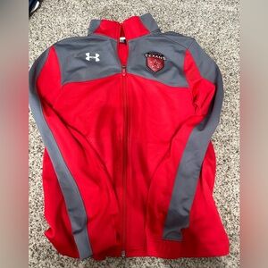 Zip up Jacket with Houston Texans soccer logo